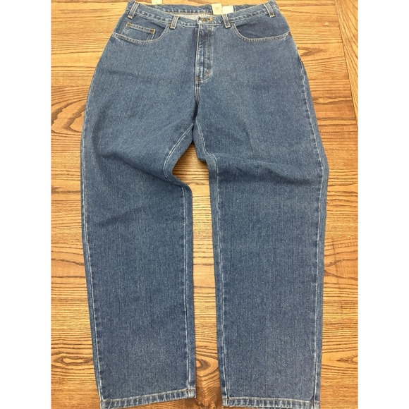 Vintage Eddie Bauer Men's 36x30 Blue Denim Medium Wash Cotton Jeans NEW NWT - Picture 1 of 9